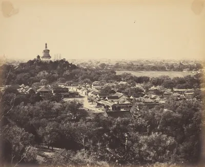 View of the Gardens and Bhuddist [sic] Temple of Pekin