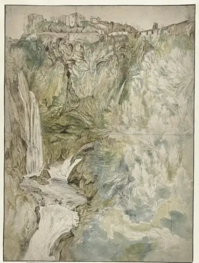 View of the Great Cascade at Tivoli