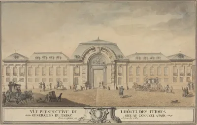 View of the Hôtel des Fermes Générales du Tabac