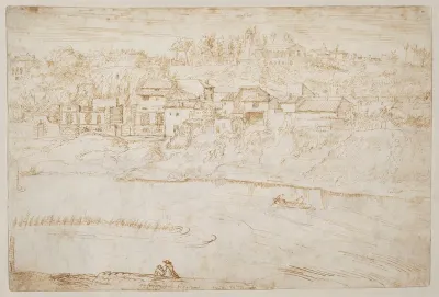 View of the Janiculum Hill Seen from the Tiber (recto)