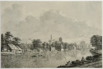 View of the Leidsvaart, Looking Towards the Catharijnepoort in Utrecht