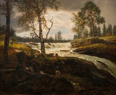 View of the Mårelven river near Tinn