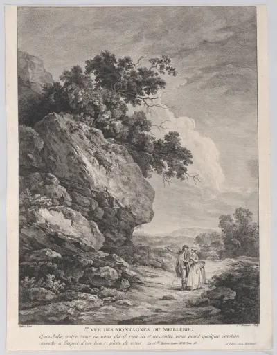 View of the Meillerie Mountains