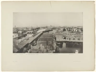 View of the Nieuwe Vaart and Kattenburgervaart, seen from the Oosterkerk