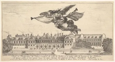 View of the Palais Cardinal, from "Various views of remarkable palaces in Italy and France" (Diverses vues d'endroits remarquables d'Italie et de France)