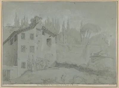 View of the Palatine Hill and the Temple of Romulus