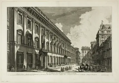 View of the Palazzo Odescalchi, from Views of Rome