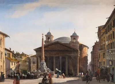 View of the Pantheon, Rome