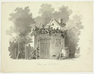 View of the Park at Versailles: Rustic Cabin