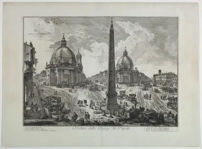 View of the Piazza del Popolo, from Vedute di Roma (Views of Rome)