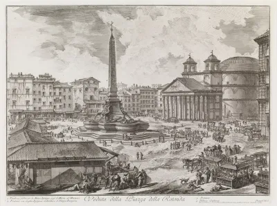 View of the Piazza della Rotonda, from the series Vedute di Roma