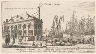 View of the Port of Amsterdam with the Office of the Water Authority (Title Page)