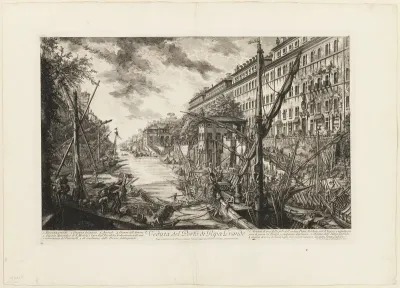 View of the Port of Ripa Grande, from Views of Rome