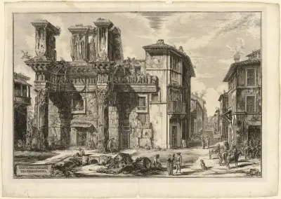 View of the Remains of the Forum of Nerva, from Views of Rome