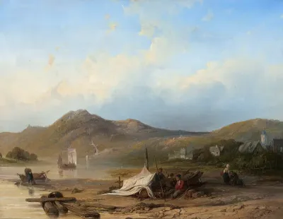 View of the Rhine in Germany