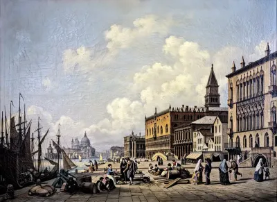 View of the Riva degli Schiavoni towards Palazzo Ducale