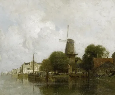 View of the river Amstel, Amsterdam