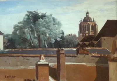 View of the Sainte-Paterne Tower from a Window