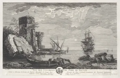View of the Surroundings of the Port of Toulon