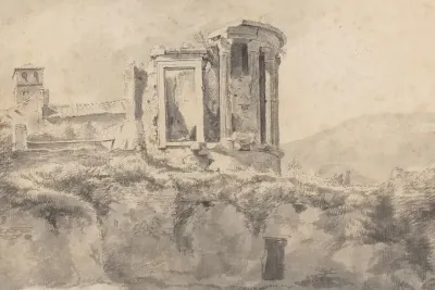 View of the Temple of Vesta at Tivoli