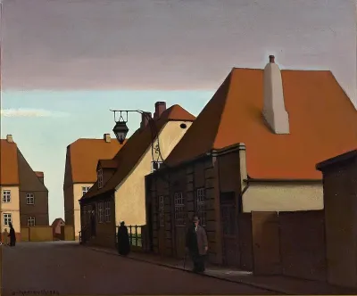 View of the Town guard's house in Christiansfeld.