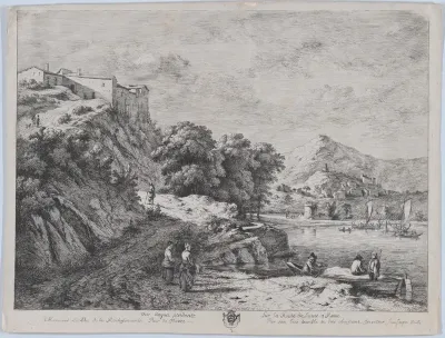 View of the Water Along the Route from Sienna to Rome