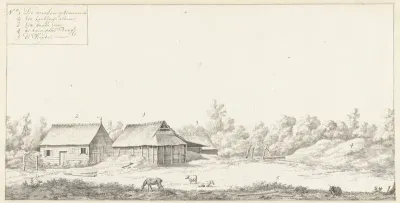 View of Three Houses on the Surimombo Plantation