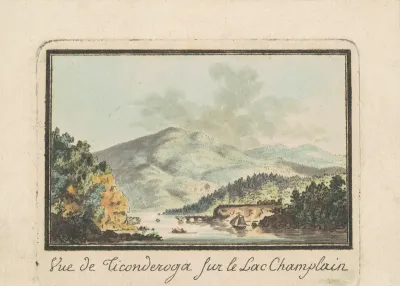 View of Ticonderoga from Lake Champlain
