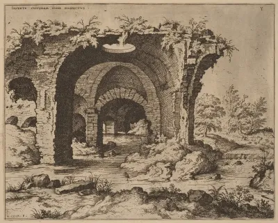 View of Unidentified Ruins