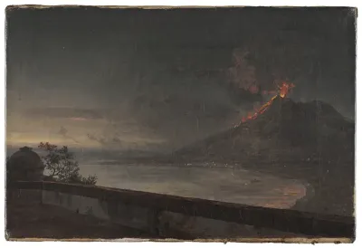 View of Vesuvius from Villa Quisisana