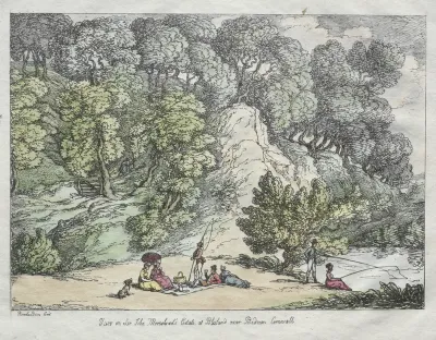View on Sir John Moreshead's Estate at Blisland near Bodmin, Cornwall