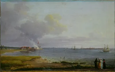 View over Øresund near the Lime Works