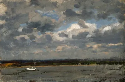 View over the Rhine at Düsseldorf