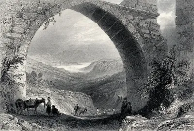 View through the aqueduct at Baghtchè Keuï