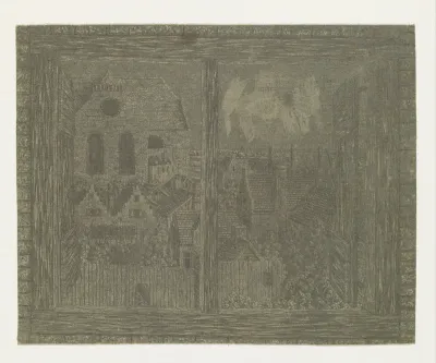 View through the Window of Segers’ House toward Noorderkerk