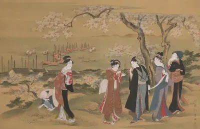 Viewing Cherry Blossoms at Gotenyama