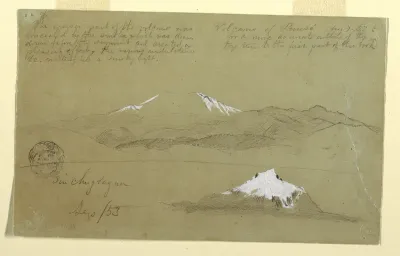 Views of Puresé Volcano, Colombia and Mt. Sincholagua, Ecuador