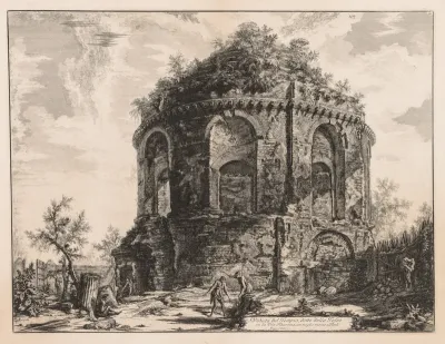 Views of Rome:  The So-called Tempio della Tosse, near Tivoli