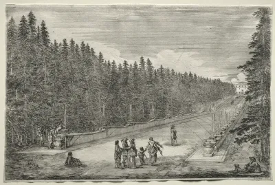 Views of the Villa of Pratolino: The Promenade of the Fountains