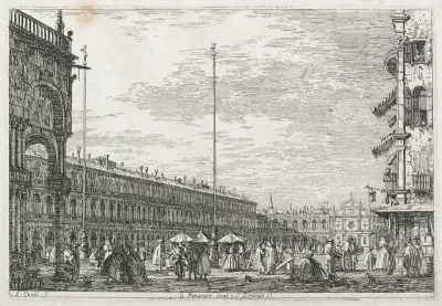 Views:  The Procurator's Palace and the Church of St. Géminien, Venice