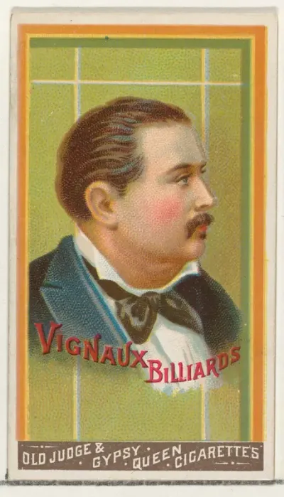 Vignaux, Billiards, from the Goodwin Champion series for Old Judge and Gypsy Queen Cigarettes