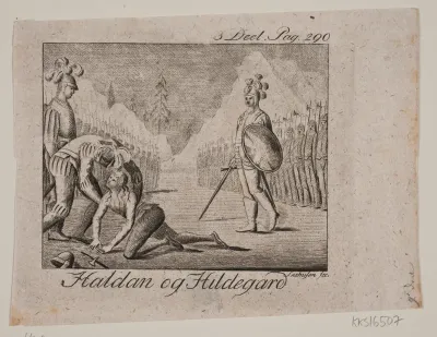 Vignet. Haldan og Hildegard