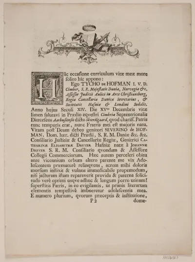 Vignet med Bog, Krans og Fasces