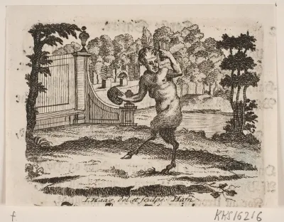 Vignet med satyr