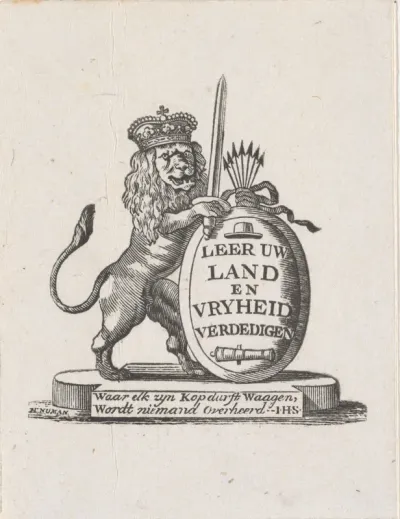 Vignet met de Nederlandse Leeuw