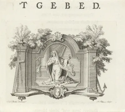Vignet met de personificatie van het Gebed