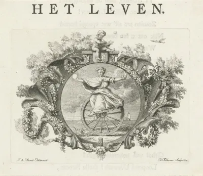 Vignet met de personificatie van het Leven