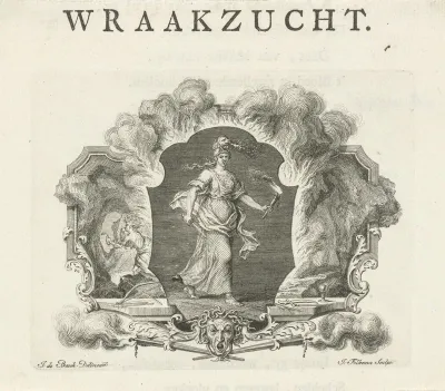 Vignet met de personificatie van Wraakzucht