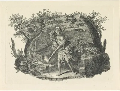 Vignet met de Titanide Phoebe