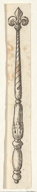 Vignet met een scepter